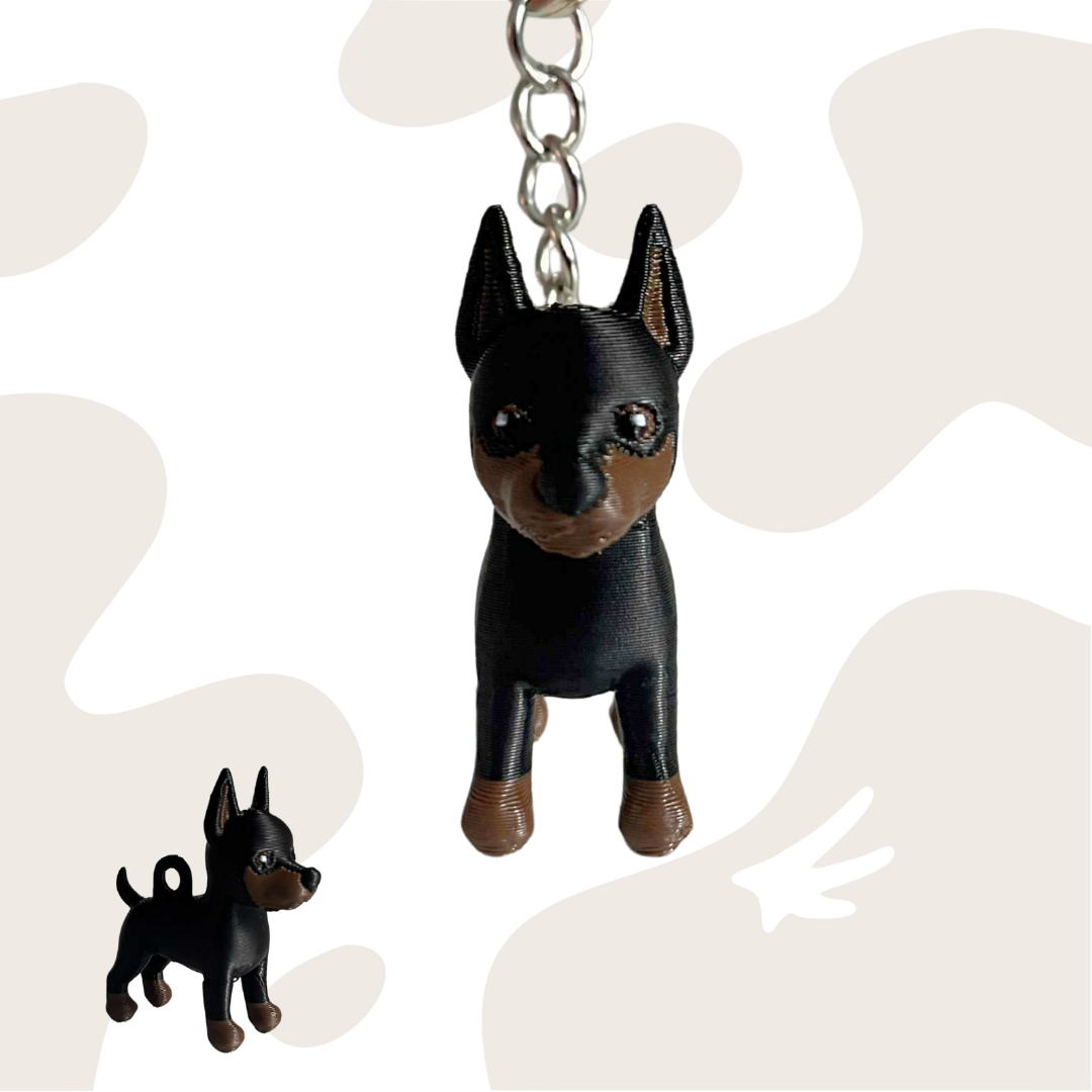 Doberman Puppy Brelok