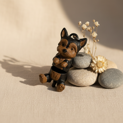 Uroczy brelok Yorkshire Terrier 3D - idealny prezent!